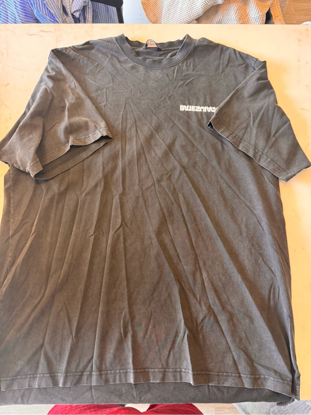 Balenciaga Black Logo Short Sleeve Tee
